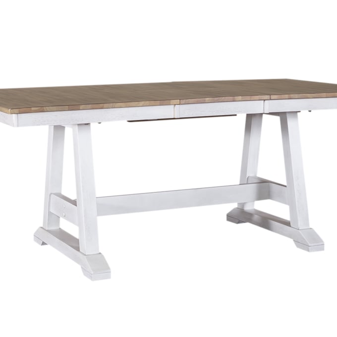 Liberty Lindsey Farm Weathered White Trestle Table Base LBRT-62WH-P3878