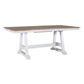 Liberty Lindsey Farm Weathered White Sandstone Trestle Table