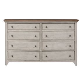 Liberty Farmhouse Reimagined Antique White 8 Drawer Dresser