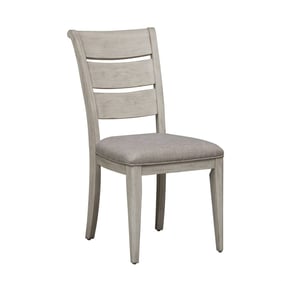 2 Liberty Farmhouse Reimagined White Chestnut Side Chairs