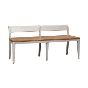 Liberty Farmhouse Reimagined White Chestnut Bench