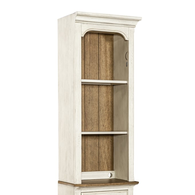 Liberty Farmhouse Reimagined Antique White Chestnut Right Pier Top LBRT-652-ER80T