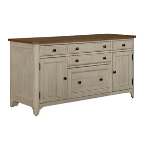 Liberty Farmhouse Reimagined Antique White Chestnut Door Credenza