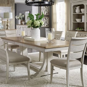 Liberty Farmhouse Reimagined White Chestnut 5pc Dining Room Set