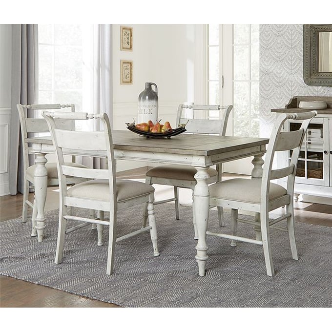 Liberty Whitney Gray Rectangular 5pc Dining Room Set LBRT-661W-CD-5RLS