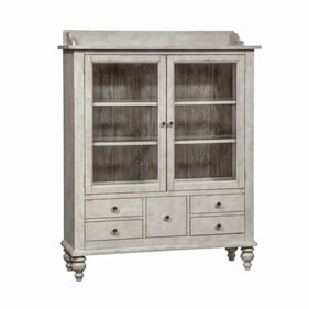 Liberty Whitney Gray Display Cabinet