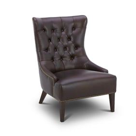 Liberty Garrison Cocoa Brown Leather Accent Chair