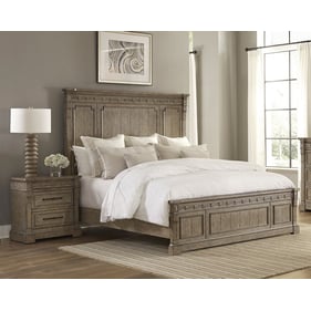 Liberty Town And Country Dusty Taupe 2pc Bedroom Set With Queen Panel Bed