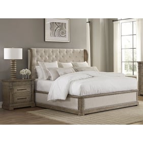 Liberty Town And Country Dusty Taupe 2pc Bedroom Set With Queen Shelter Bed