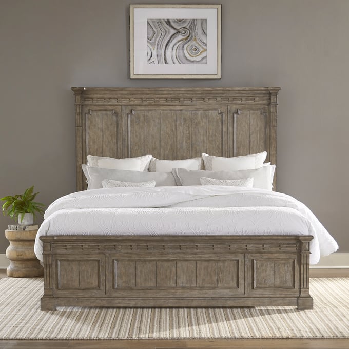 Liberty Town and Country Dusty Taupe Queen Panel Bed LBRT-711-BR-QPB