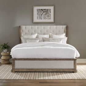 Liberty Town and Country Dusty Taupe Queen Shelter Bed