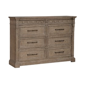 Liberty Town and Country Dusty Taupe 8 Drawers Dresser