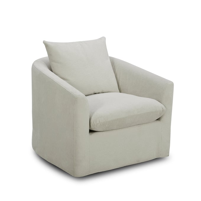 Liberty Saxton Ivory Upholstered Swivel Accent Chair LBRT-712-ACH15-T