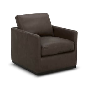 Liberty Weston Timber Leather Swivel Accent Chair