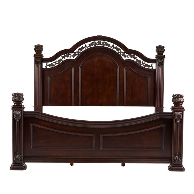 Liberty Messina Estates Cognac King Poster Bed LBRT-737-BR-KPS