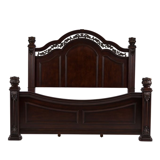 Liberty Messina Estates Cognac Queen Poster Bed LBRT-737-BR-QPS