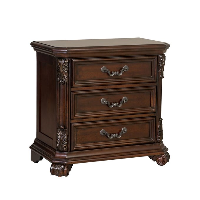 Liberty Messina Estates Cognac 3 Drawer Night Stand LBRT-737-BR61