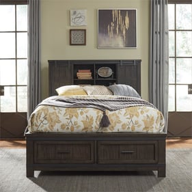 Liberty Thornwood Hills Beaten Gray 2pc King Bookcase Bedroom Set