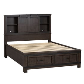 Liberty Thornwood Hills Beaten Gray King Bookcase Bed