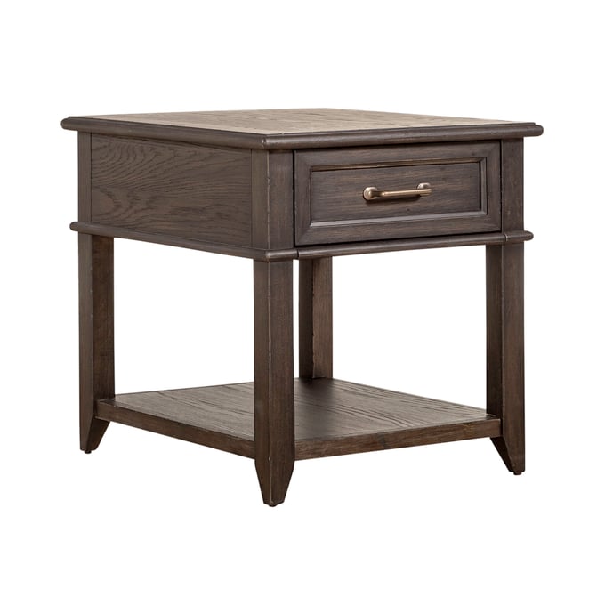 Liberty Mill Creek Peppercorn Drawer End Table LBRT-792-OT1020