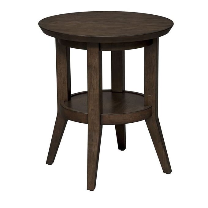 Liberty Ventura Boulevard Bronze Spice Round End Table LBRT-796-OT1021