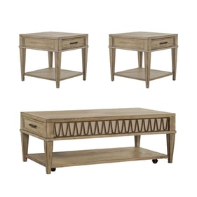 Liberty Devonshire Weathered Sandstone 3pc Coffee Table Set