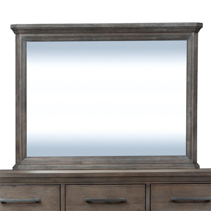 Liberty Artisan Prairie Aged Oak Gray Chesser Mirror LBRT-823-BR52