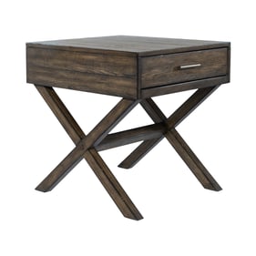 Liberty Lennox Weathered Chestnut Drawer End Table