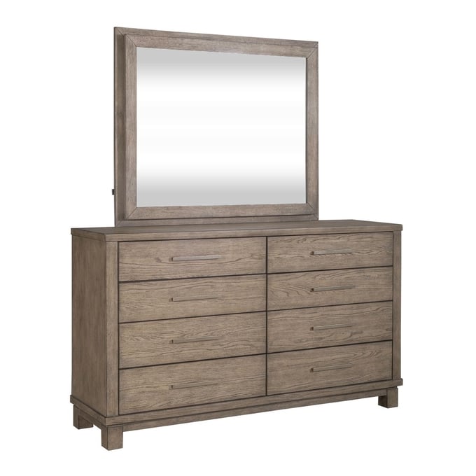 Liberty Canyon Road Burnished Beige Dresser And Mirror LBRT-876-BR31-DRMR