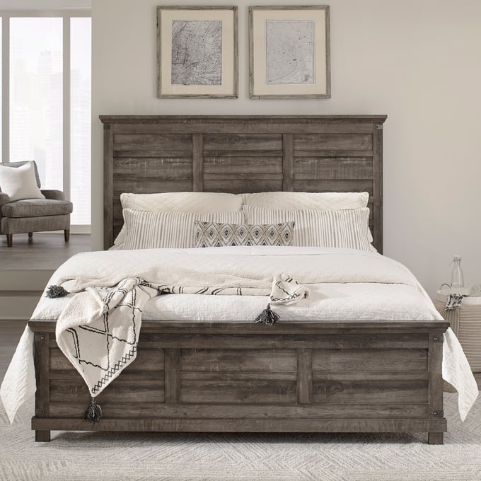 Liberty Lakeside Haven Brownstone Opt King Panel Bed LBRT-903-BR-OKPB