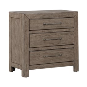 Liberty Skyview Lodge Cobblestone Nightstand with Charging Station