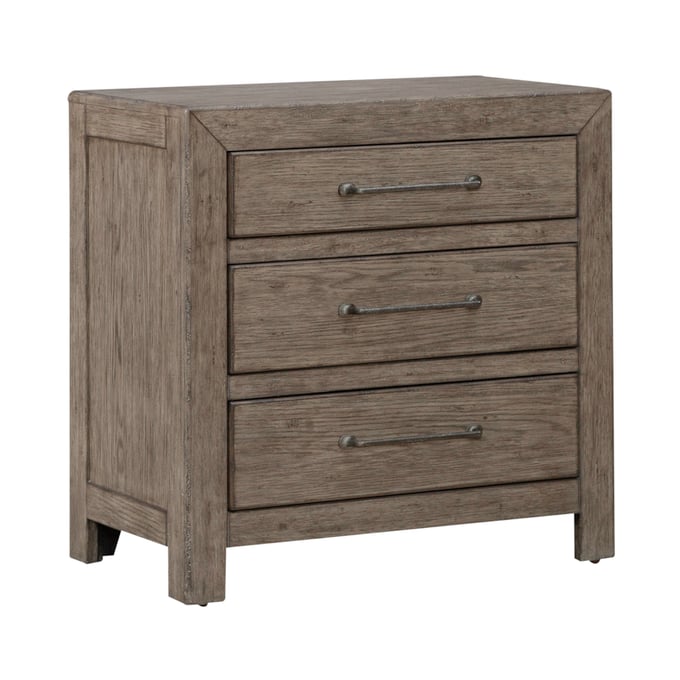 Liberty Skyview Lodge Cobblestone Nightstand with Charging Station LBRT-906-BR61