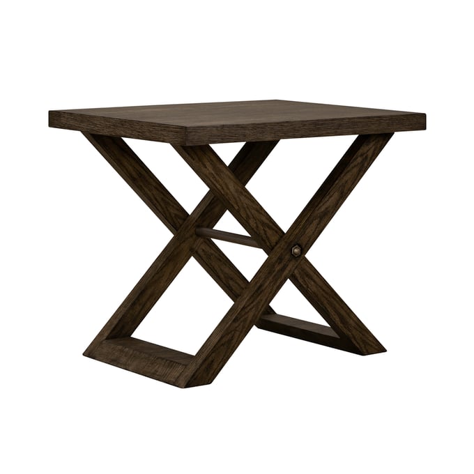 Liberty Crossroads Russet Brown End Table LBRT-931-OT1020