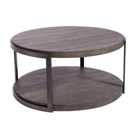 Liberty Modern View Gauntlet Gray Round Cocktail Table