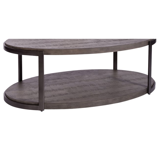 Liberty Modern View Gauntlet Gray Oval Cocktail Table Base LBRT-960-OT1012B