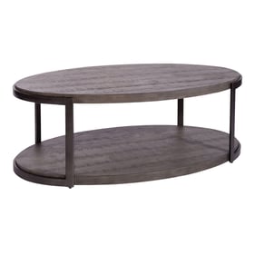 Liberty Modern View Gauntlet Gray Oval Cocktail Table