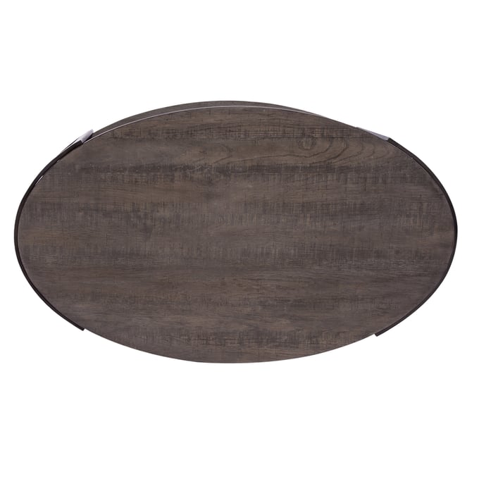 Liberty Modern View Gauntlet Gray Oval Cocktail Table Top LBRT-960-OT1012T