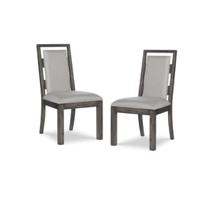 2 Legacy Furniture Counter Point Satin Smoke Side Chairs