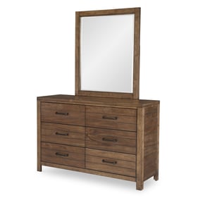 Legacy Kids Summer Camp Tree House Brown Dresser and Mirror