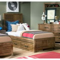 Twin Panel Bed with Underbed Storage