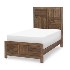 Legacy Kids Summer Camp Tree House Brown Twin Panel Bed with Trundle