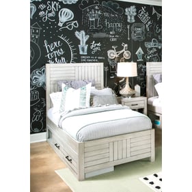 Legacy Kids Summer Camp Stone Path White 2pc Kids Bedroom Set with Twin Pan...