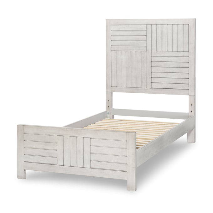 Legacy Kids Summer Camp Stone Path White Twin Panel Bed LGC-0833-4103K