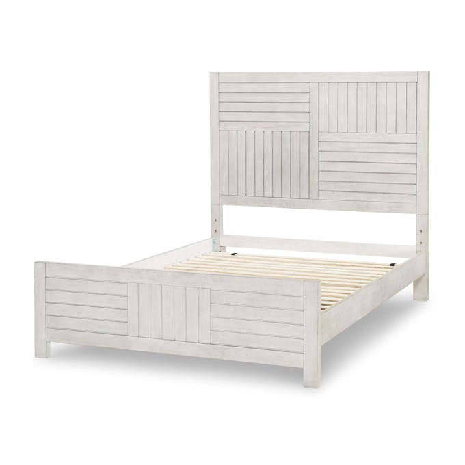 Legacy Kids Summer Camp Stone Path White Full Panel Bed LGC-0833-4104K