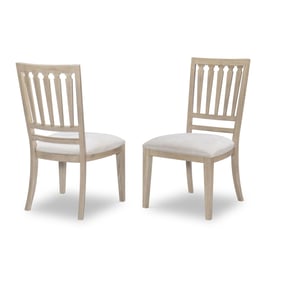 2 Legacy Furniture Edgewater Soft Sand Slat Back Side Chairs