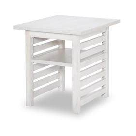 Legacy Furniture Edgewater Sand Dollar White Square End Table