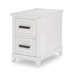 Legacy Furniture Edgewater Sand Dollar White Chairside Table