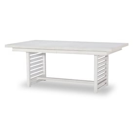 Legacy Furniture Edgewater Sand Dollar White Trestle Table