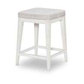 Legacy Furniture Edgewater Sand Dollar White Upholstered Stool