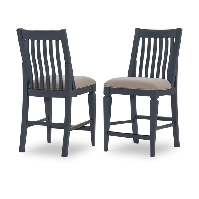 2 Legacy Furniture Essex Sand Graphite Counter Height Chairs LGC-1370-946